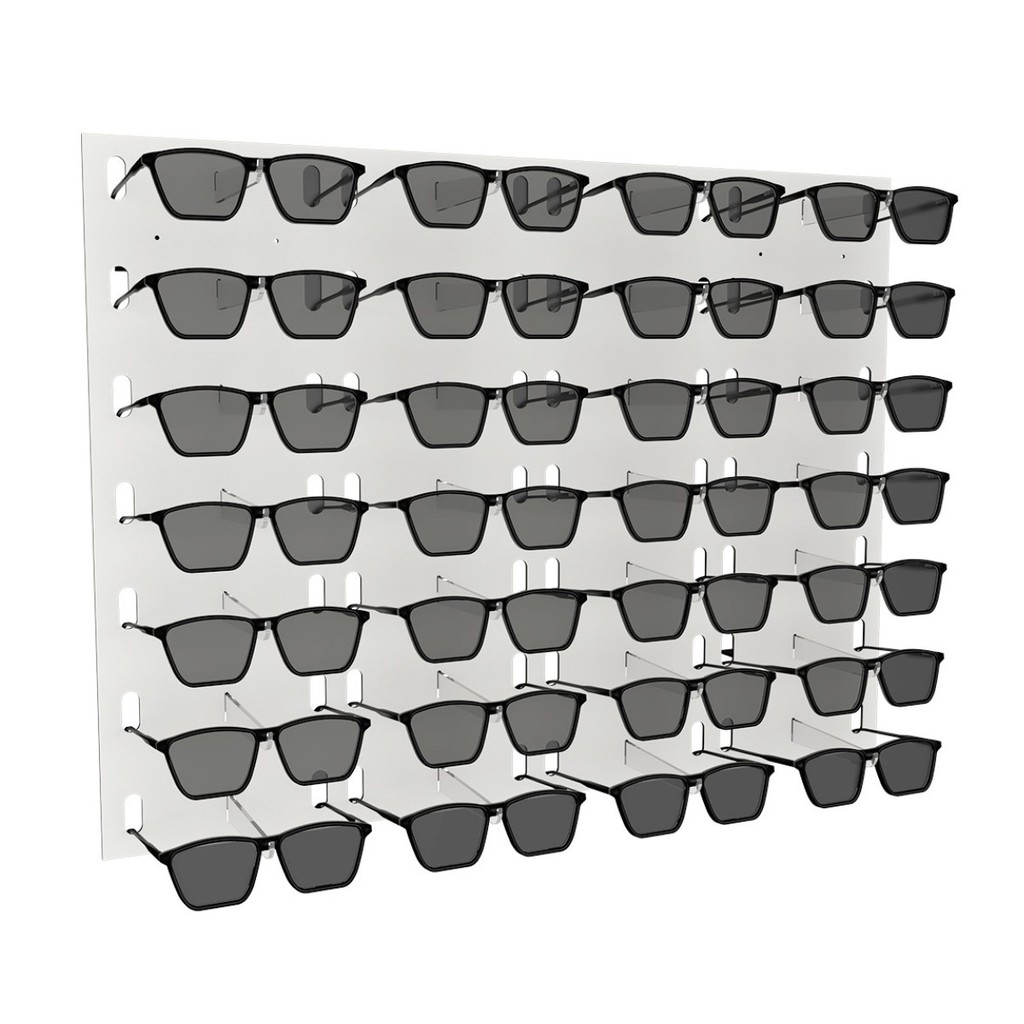 Expositor de parede para 28 óculos Mazzeo Expositores ME283G7 em Oferta na Shopee