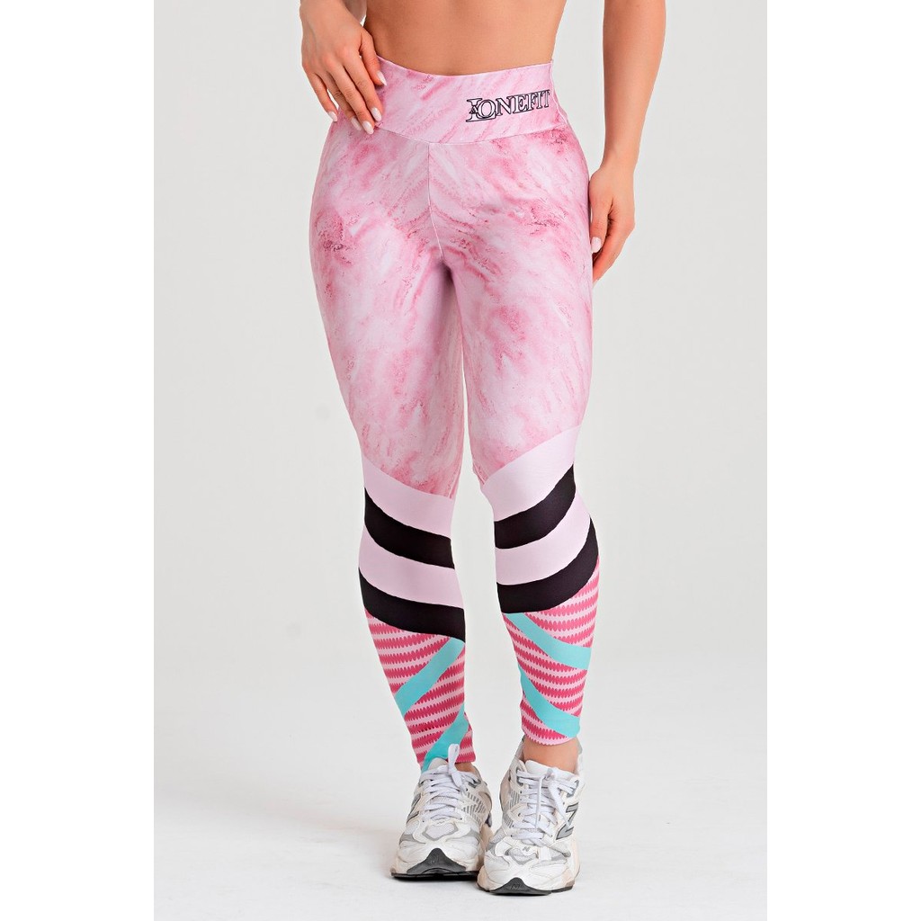 Calça Legging Feminina Academia Alta Compressão Cós Anatômico Zero transparência PENHA - LAONEFIT