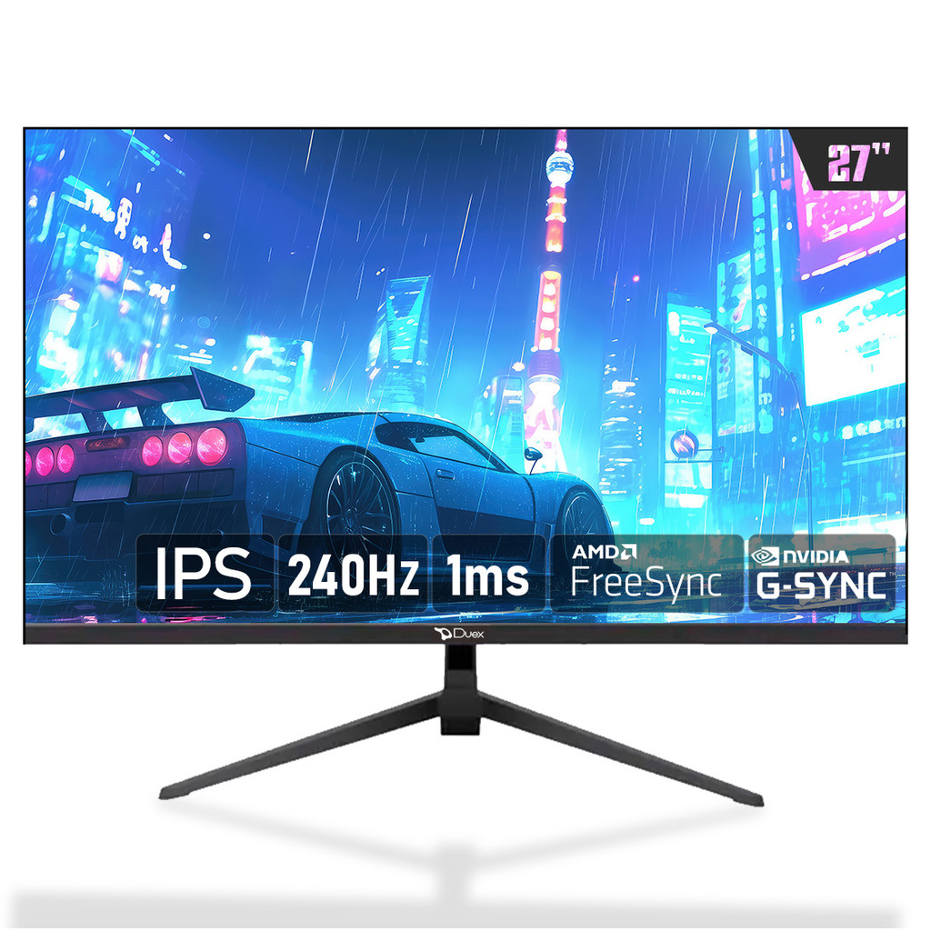 Monitor Gamer Duex, 27 Pol, Ips, Fhd, 1ms, Hdr, 240Hz, FreeSync, Hdmi/ Dp, Preto, Dxmo27f240s — R$ 949,05 em Shopee, 24% OFF