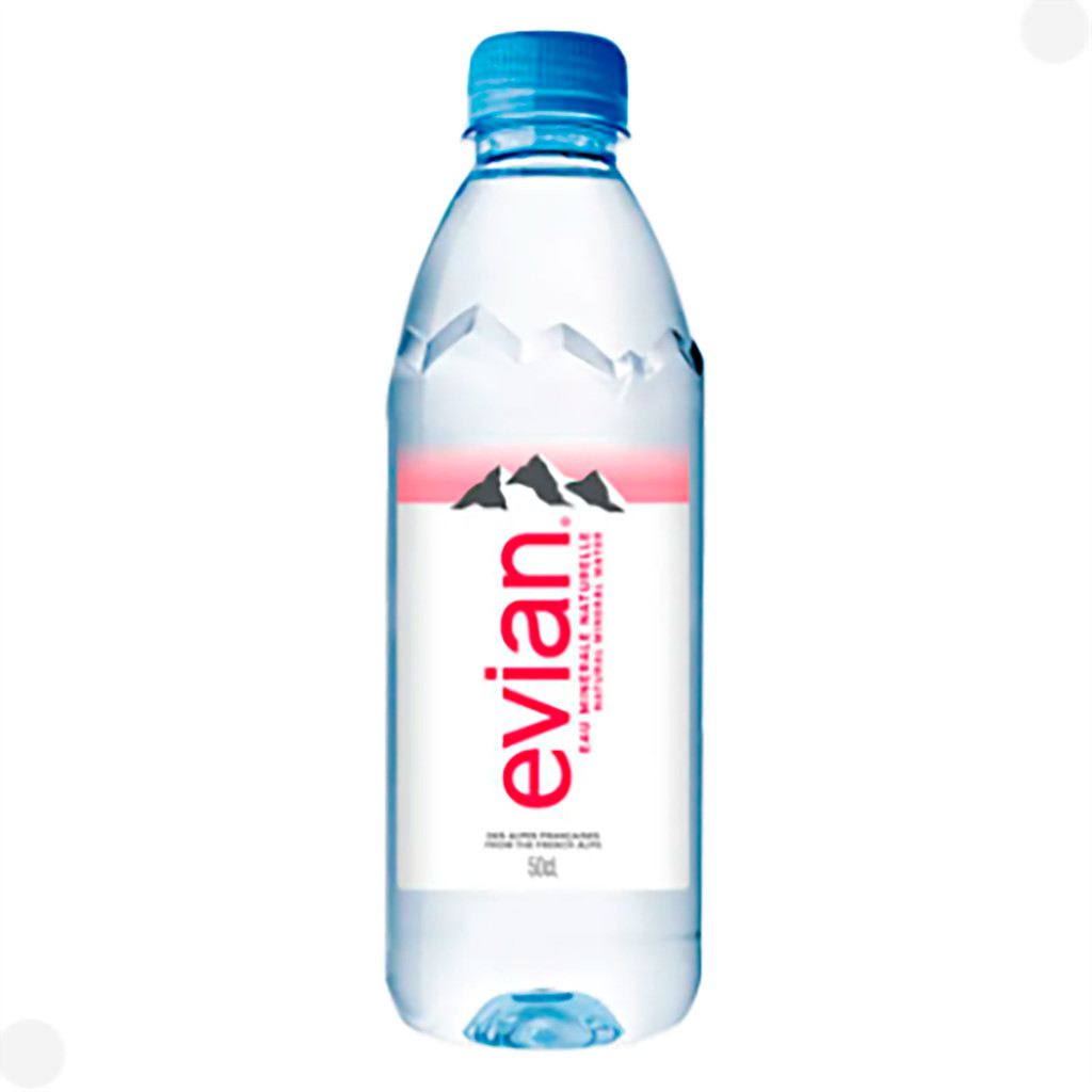 Água Mineral Natural Françesa Evian S/Gás 500ml em Oferta na Shopee