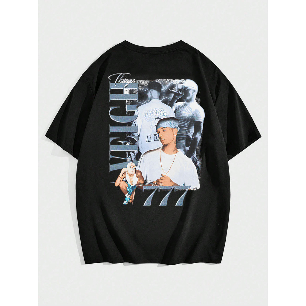 Camiseta Unissex Tiago Veigh Vintage Tee - Camisa de Malha 100% Algodão - Envio Rapido - VS Shopp