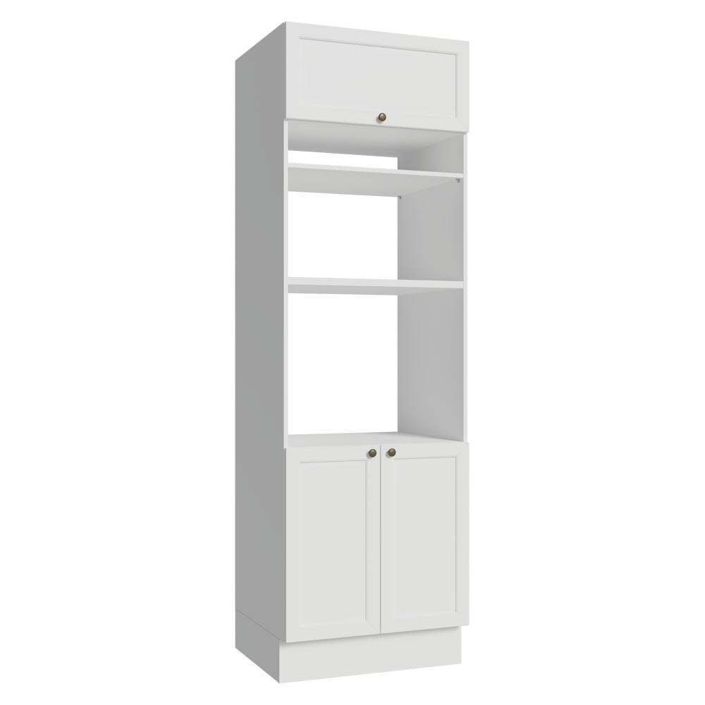 Torre Quente 70 cm 3 Portas Branco Vik Madesa em Oferta na Shopee