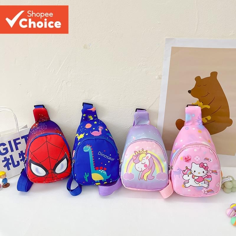 Bolsa Crossbody Infantil Estampada De Desenho Animado , De Ombro Ajustável Durável À Prova...