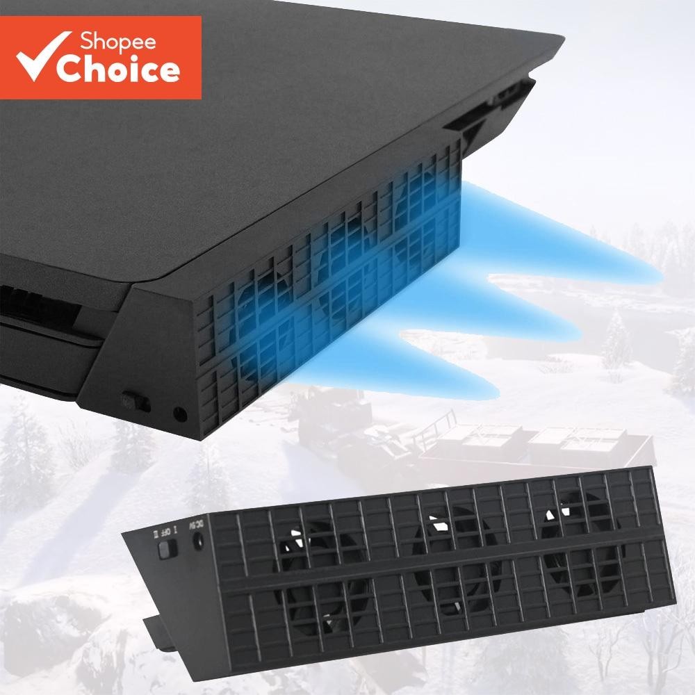 ElecGear Ventilador De Resfriamento Automático Para Acessórios PS4 Refrigerador USB Sensor De Temperatura PS 4 Slim