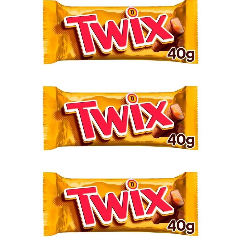 Kit 3 Chocolate Twix Original 40g - Food & Beverages