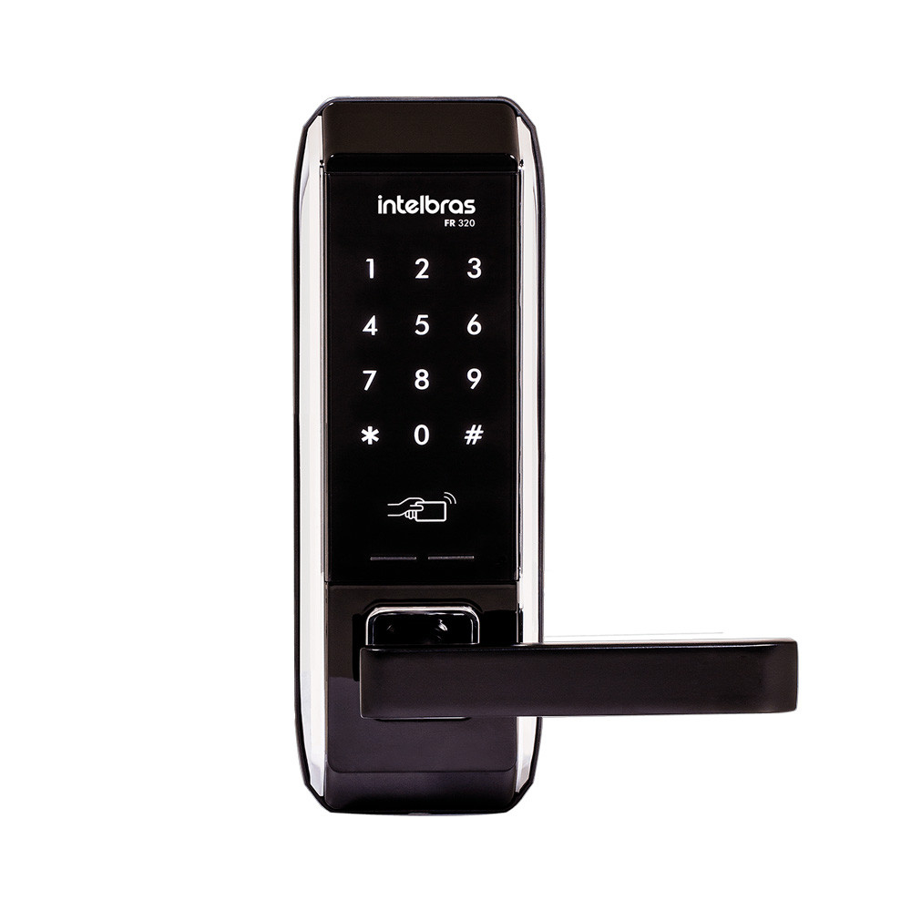Fechadura Digital Intelbras FR 320 com Maçaneta de Embutir