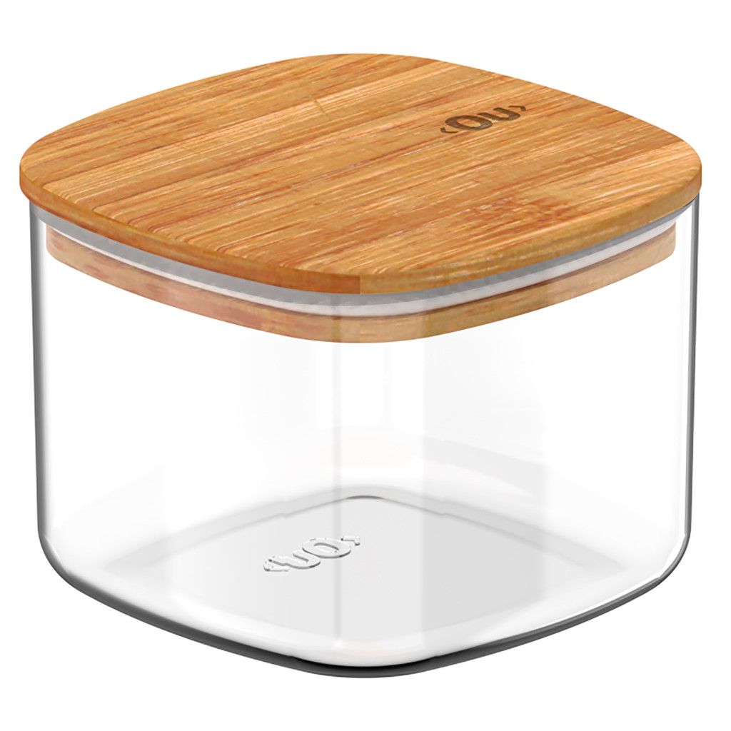 Pote Hermético Com Tampa de Bambu Keep 450mL Natural - Ou em Oferta na Shopee