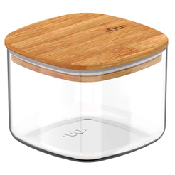 Pote Hermético Com Tampa de Bambu Keep 450mL Natural - Ou