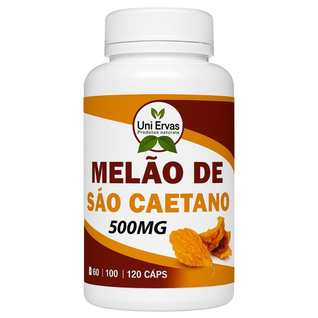 MELÃO SÃO CAETANO 500mg - 60 Cápsulas Uni Ervas