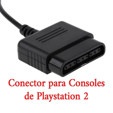 Controle Joystick PS2 Lukton Preto com Fio