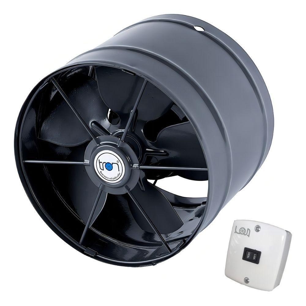 Ventilador/exaustor Axial Bivolt 200mm Grafite Bivolt Tron