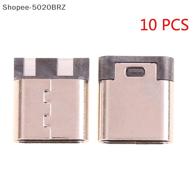[THEBR] 10 PCS Tipo-C 2 Pinos Solda Fêmea 3A Soquete De Alta Corrente Conector USB [BR]