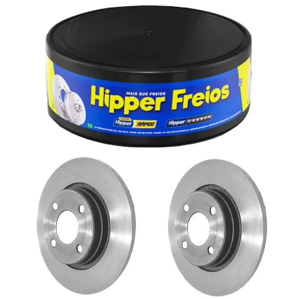 Par Disco Freio Solido Fiat Mobi 1.0 2016 a 2023 Hipper Freios em Oferta na Shopee