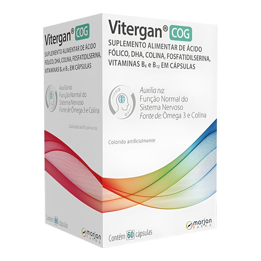 Vitergan Cog Com 60 Cápsulas Suplemento Memória em Oferta na Shopee