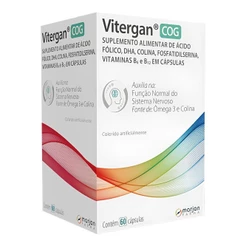Vitergan Cog Com 60 Cápsulas Suplemento Memória
