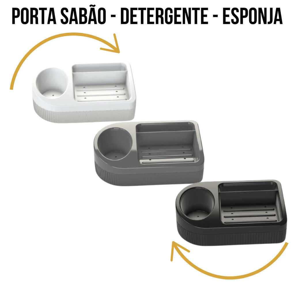 PORTA SABÃO - DETERGENTE - ESPONJA em Oferta na Shopee
