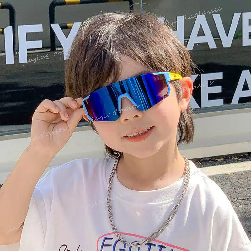 Óculos De Sol Para Ciclismo Infantil , Meninos , Meninas , Esportes Ao Ar Livre , Armação Grande , Proteção UV Crianças