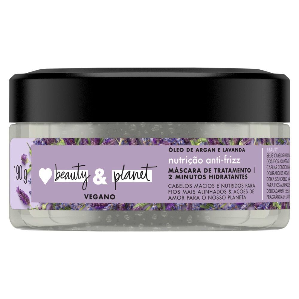 Máscara de Tratamento Love Beauty And Planet Óleo de Argan e Lavanda 190g - Beauty