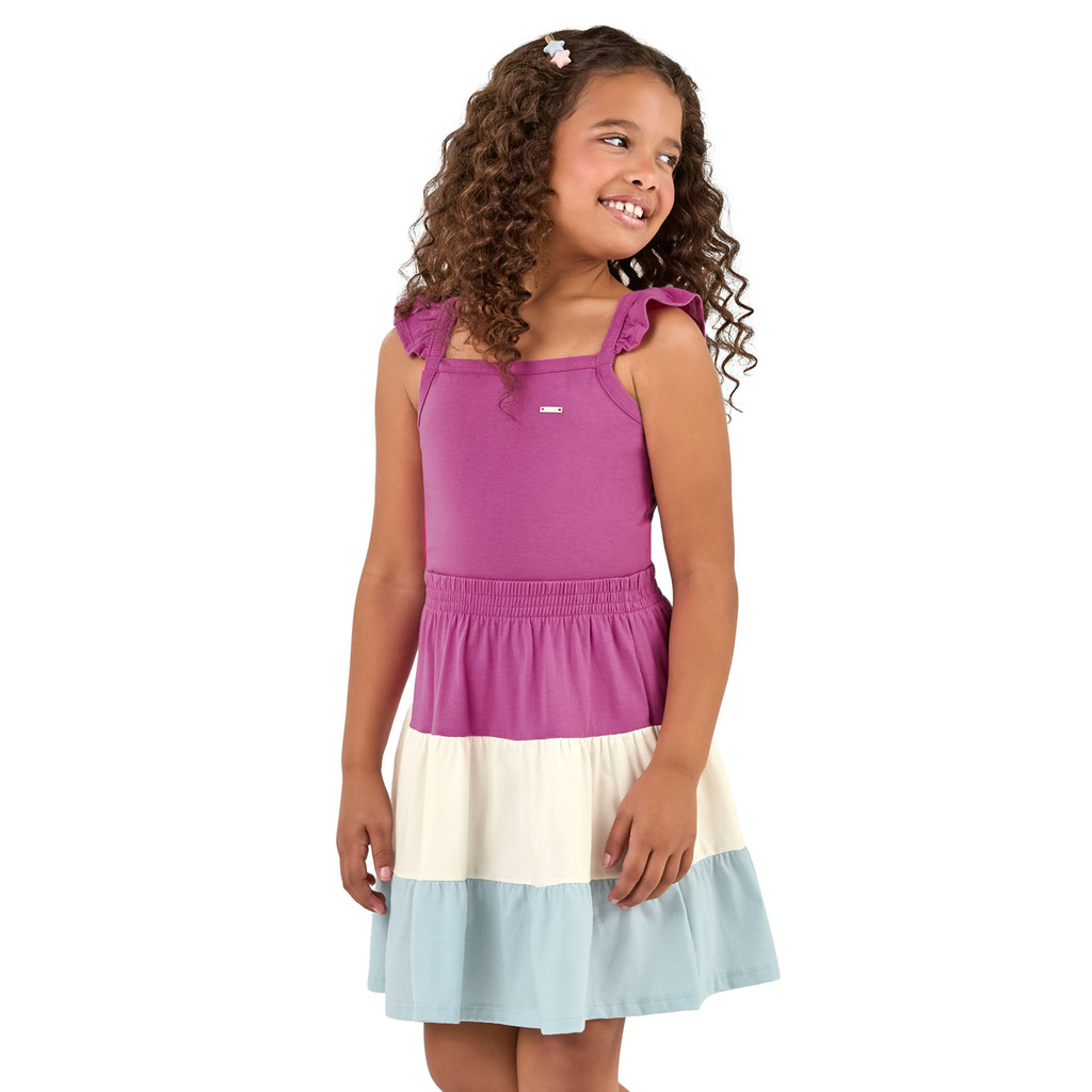 Conjunto Infantil Menina Colorido Elian Rosa - Baby & Kids Fashion