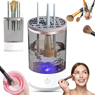 Limpador de Pincéis de Maquiagem Automático USB – Elétrico, Bivolt, Lava e Seca Fácil em Oferta na Shopee