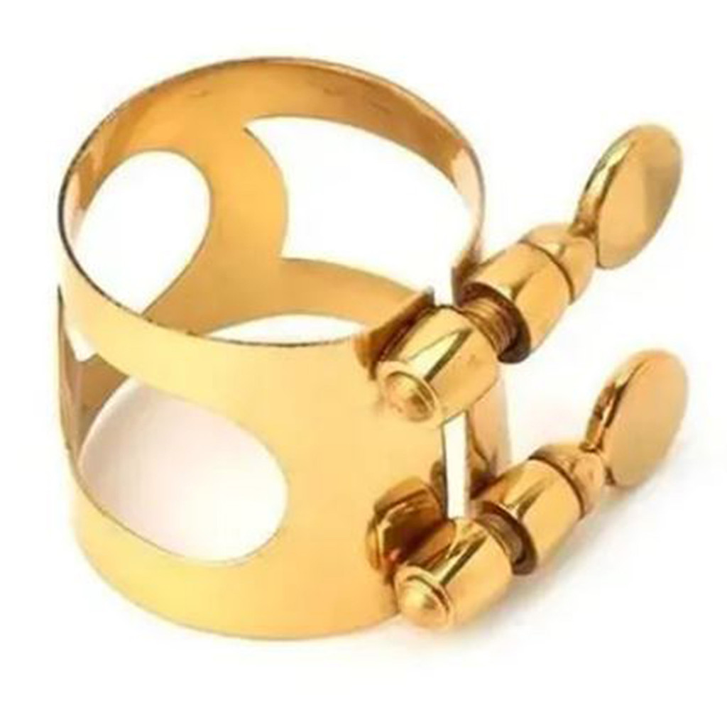 Presilha Abraçadeira De Boquilha Em Metal Para SAX SAXOFONE SOPRANO RETO Dourado profissional