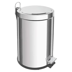 Lixeira Luxo Aço Inox 5L Com Pedal Balde Removível Cozinha Banheiro Bidê Lavanderia TRAMONTINA
