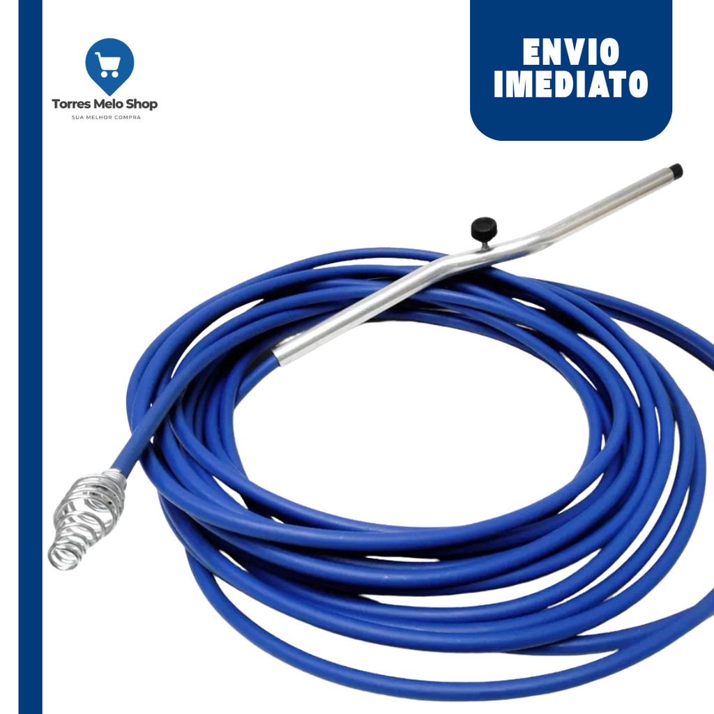 Desentupidor Manual Tanques Canos Manivela Artvaral 10 ou 20 Metros