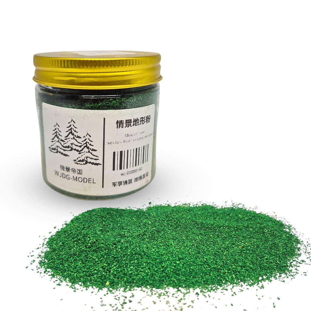 Serragem Fina Verde Escuro Para Mini Cenários RPG e Bases de Miniaturas