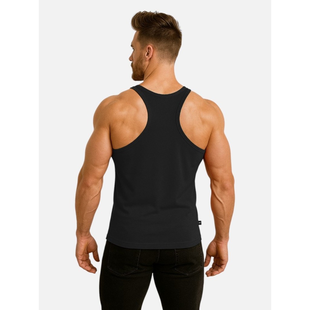 Camiseta Regata Masculina Tank Nadador Costas Cavada Camisa Gringa Viscose Elastano Academia Slim