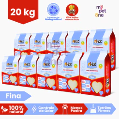 Kit 10 Areia Biodegradável Fina Great Pets - 2 Kg