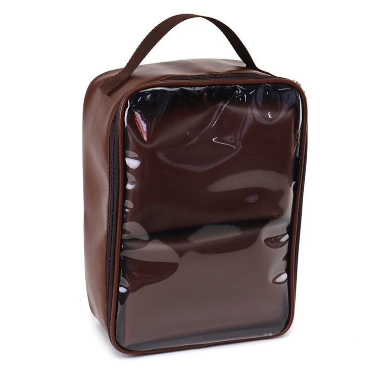 Necessaire Cristal Trio Marrom Cacau