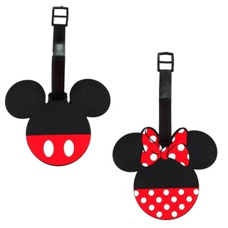 Kit 2 Etiqueta Identificação Bagagem Mala Minnie e Mickey - Disney