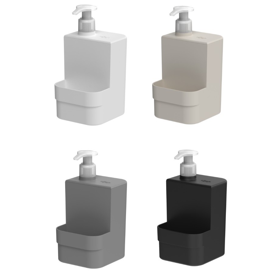 Dispenser Porta Detergente e Esponja Pia Cozinha Suporte Dosador Sabão Líquido Organizador 500ml - OU
