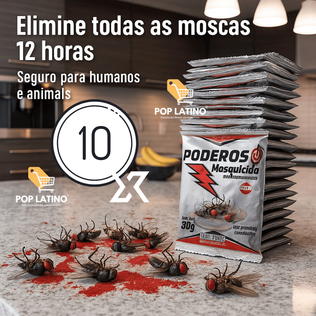 Mosquicida Granulado Poderoso Isca Atrativo Sexual 1 a 10 Saches Tiametoxam Mata Mosca Mosquito | Fim da Infestação em Oferta na Shopee
