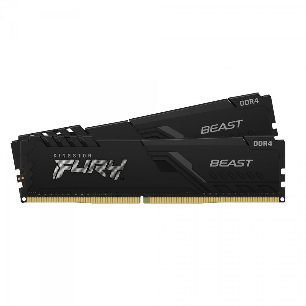 Memória DDR4 Kingston Fury Beast, 16GB (2x8GB), 3600Mhz,Preto, KF436C17BBK2/16 em Oferta na Shopee