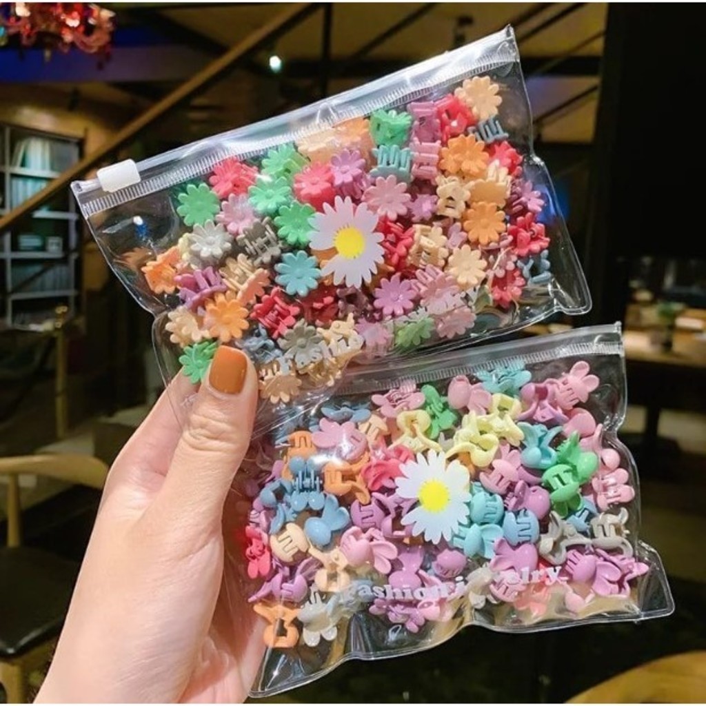 GGUAN Candy Color Mini Small Grab Clip Children's Hair Accessories Hair Claw Cute Girl Princess Hair em Oferta na Shopee