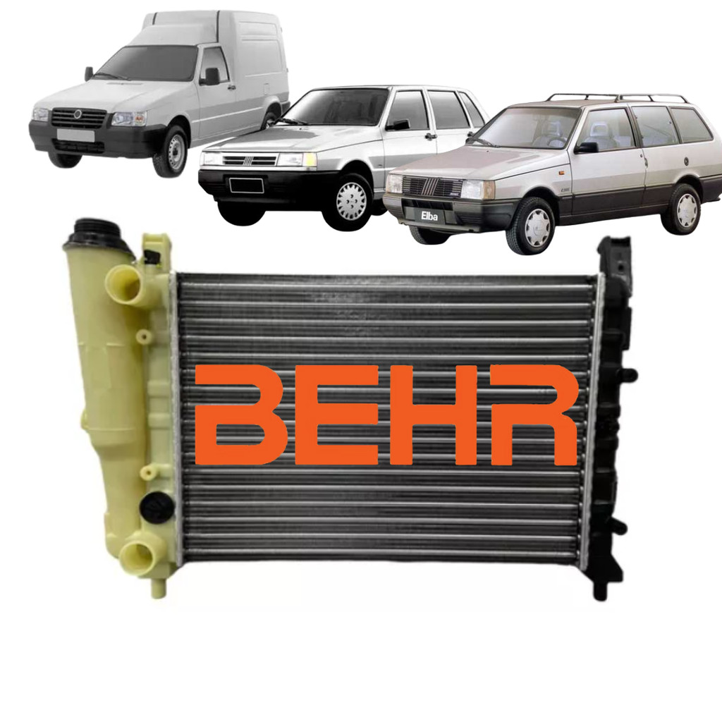 Radiador Behr Fiat Elba Uno Premio 1996 a 2000 Com Ar