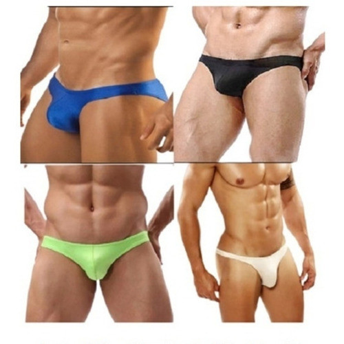 Kit Com 4 Sungas Cavadas Anos 80 ( 2 Cm Lateral Ou Mais )