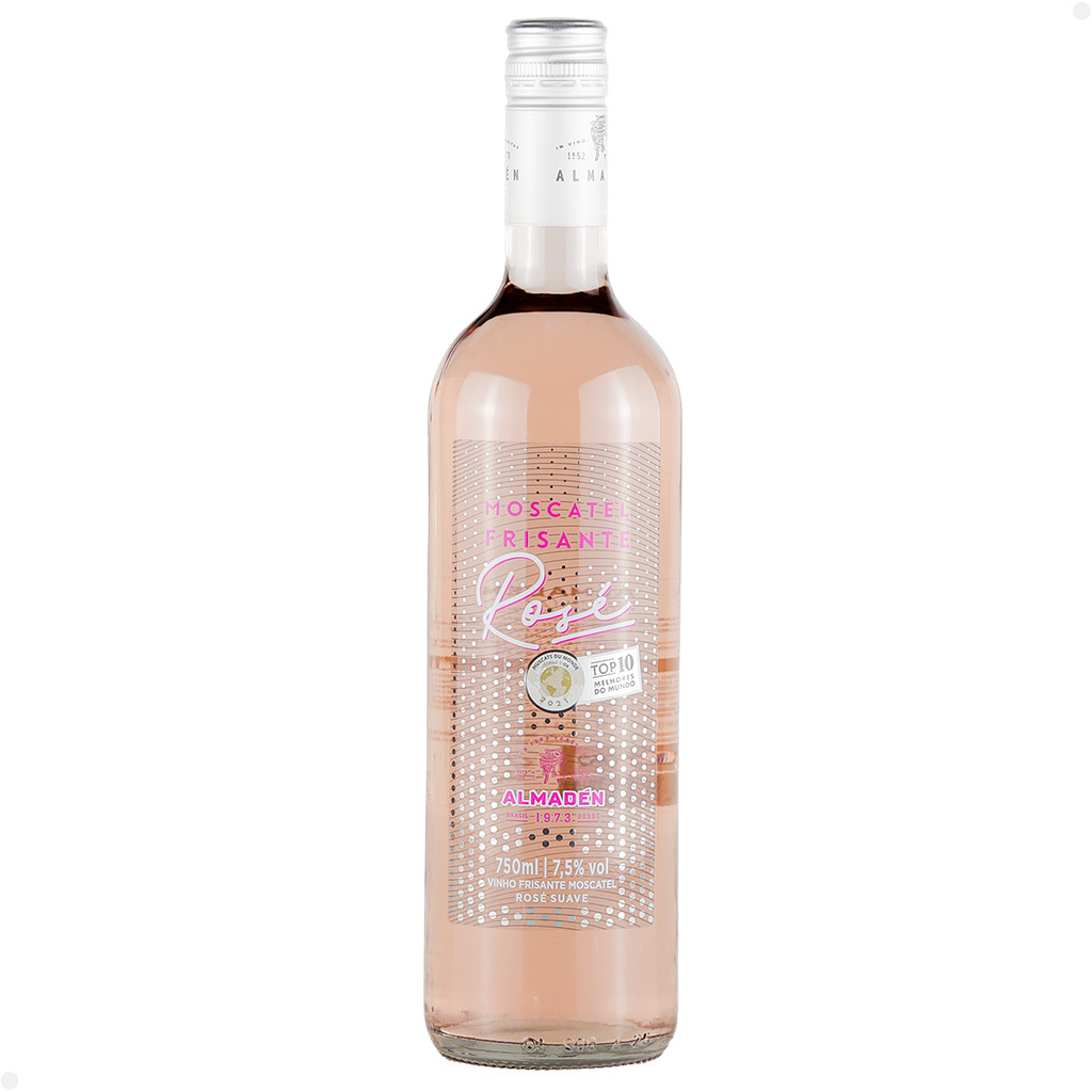 Vinho Nacional Almadén Moscatel Rosé Frisante Suave 750 Ml