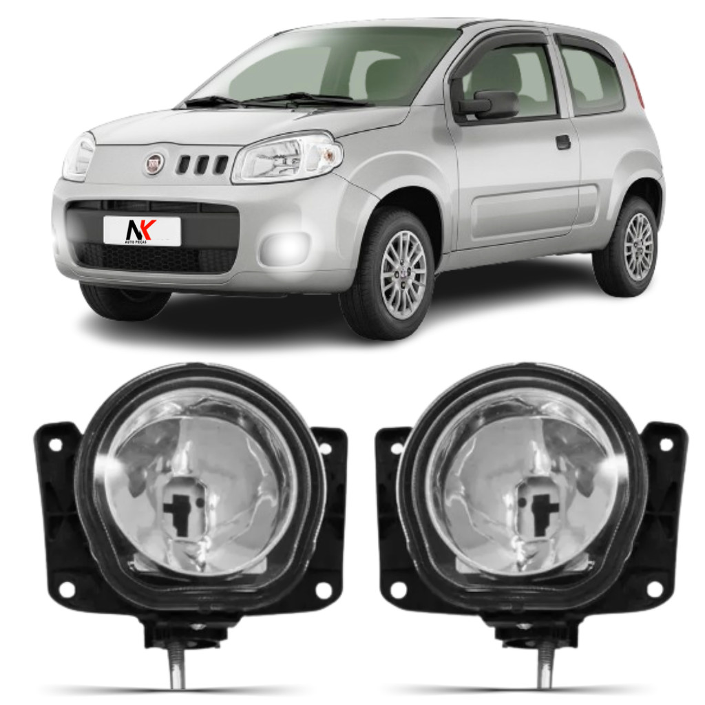Par/Un Farol Milha Fiat Uno Vivace 2010 2011 2012 á 2015 Way em Oferta na Shopee