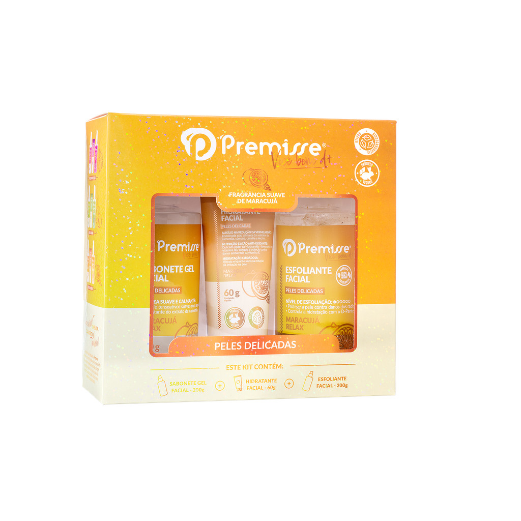 Kit Facial Peles Delicadas Maracujá - Premisse