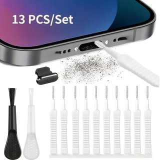 Kit De Limpeza Da Porta Do Plug De Pó Telefone Celular 13Pcs Ferramenta Teclado Computador Para Iphone Tipo C