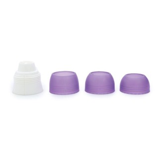 Adaptador Triplo para Bico de Confeitar Branco e Roxo 4,4x4,4cm 6 peças Diversos Diâmetros em Oferta na Shopee