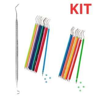 Kit 1000 Borrachinhas Cores Sortidas + Aplicador Inox Melhor Qualidade em Oferta na Shopee
