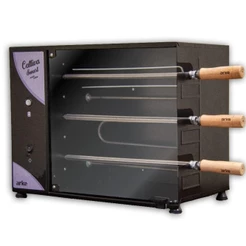 Churrasqueira Elétrica Rotativa Arke Cattiva 220V 3 Espetos Preto