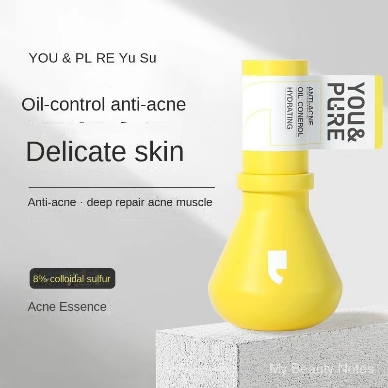 YOU&PURE Acne EssenceYOU&PURE Headlight Foam Sulfur Acne Essence Acne Essence Liquid Closed Mouth Acne Lightening Acne Improving Oily Acne Muscle Big Bulb Essence Face Care 15ml 3CHN