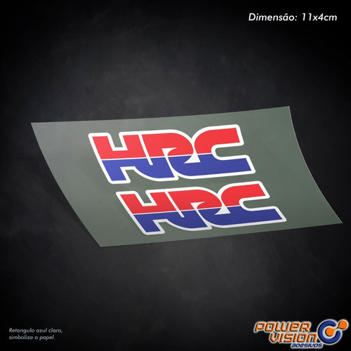 Kit 2 Adesivos Hrc Honda Racing Corporation Cbr Moto Gp