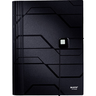 Pasta Sanfonada Esselte Leitz Prestige Preto Lombada 40mm 63501 em Oferta na Shopee