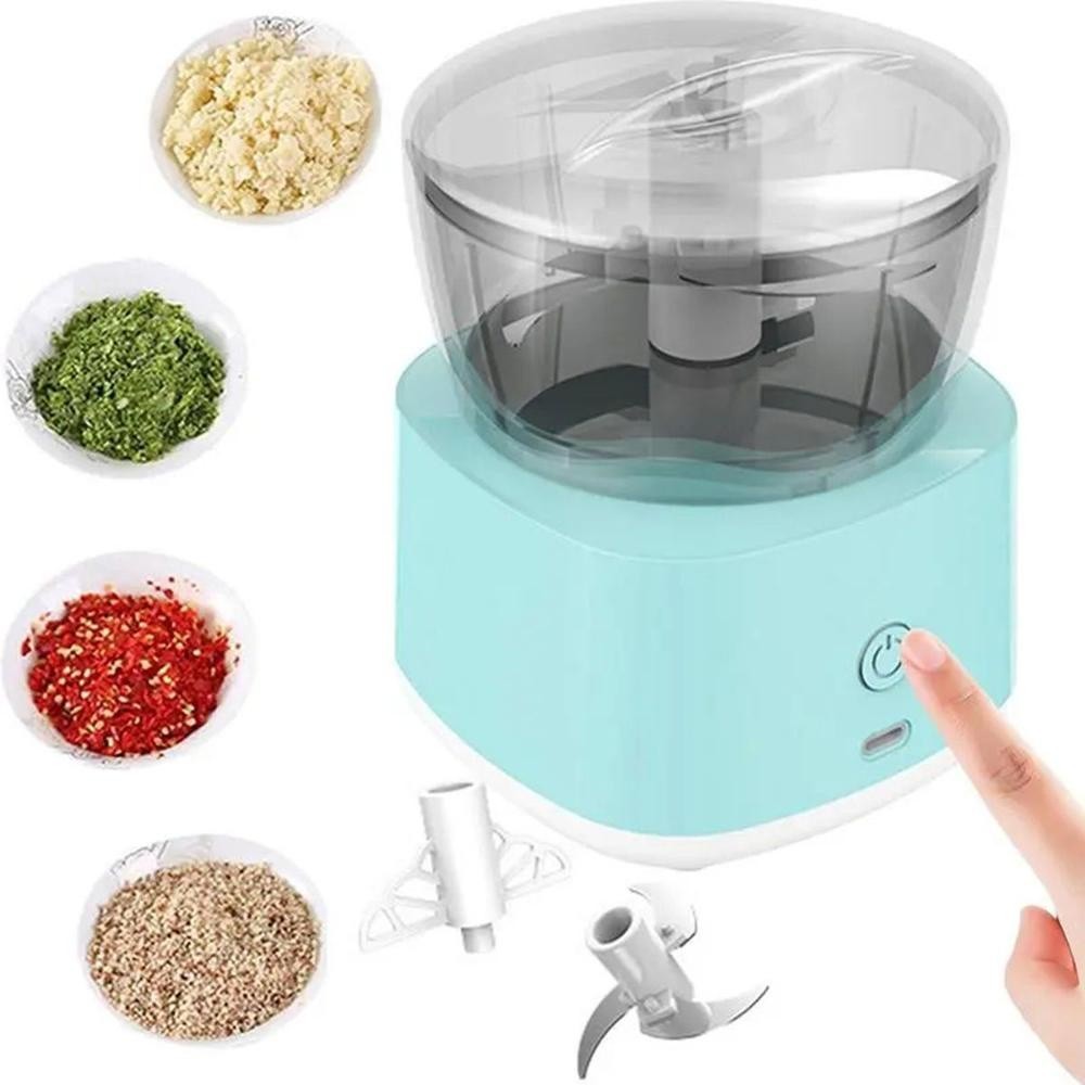 Mini Processador Triturador De Alho Eletrico Moedor Alimentos Legumes S/ Fio USB