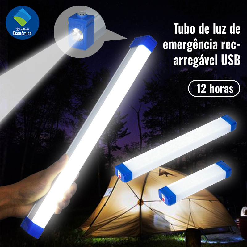 Lampada Led Tubo Magnético Portátil Usb Recarregável Luz De Emergência Lâmpadas 17cm 32cm 52cm 70cm